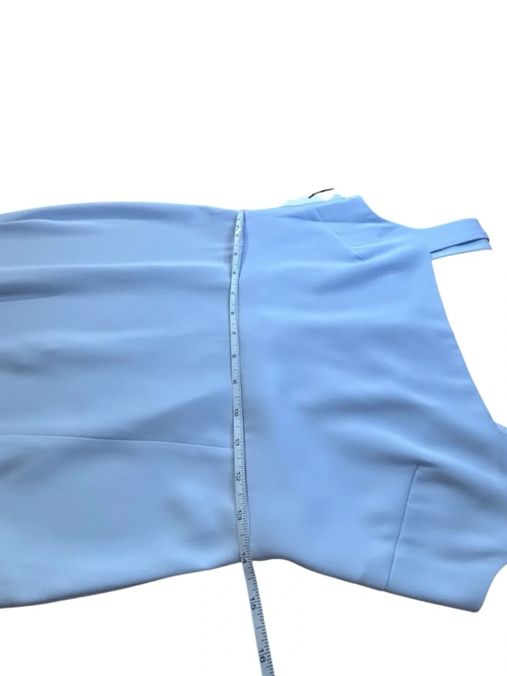 NWT Babaton 90s Slit Midi Dress Glimmer Ice Blue Size 6 - Picture 12 of 16